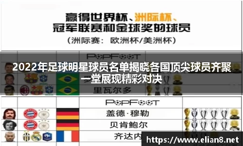 2022年足球明星球员名单揭晓各国顶尖球员齐聚一堂展现精彩对决